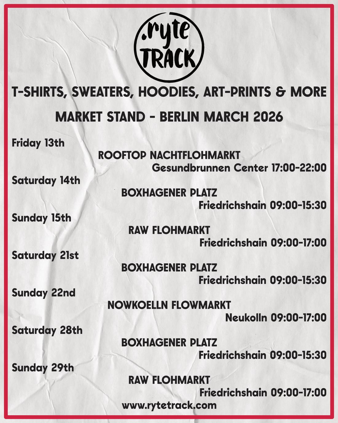 Ryte TRACK - Berlin Markets for March 2026