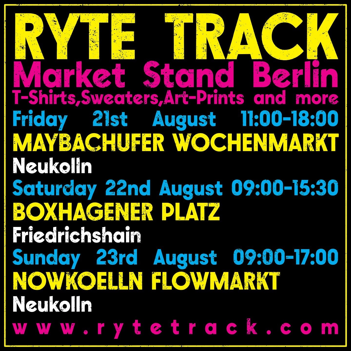 Ryte TRACK market stand in Berlin promotion August 2026