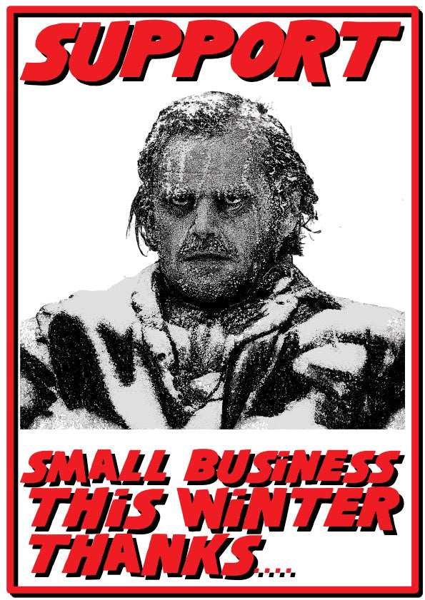 Ryte Track says Support Small Business This Winter featuring Jack from The Shining