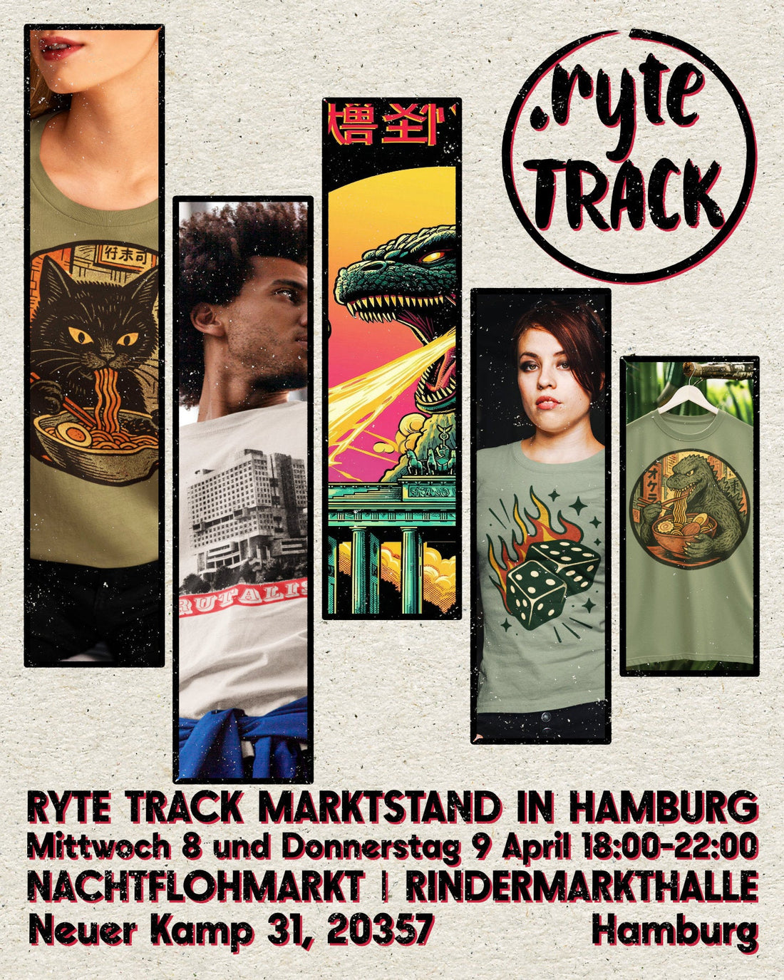 Ryte TRACK market stand at Nachtflohmarkt Hamburg