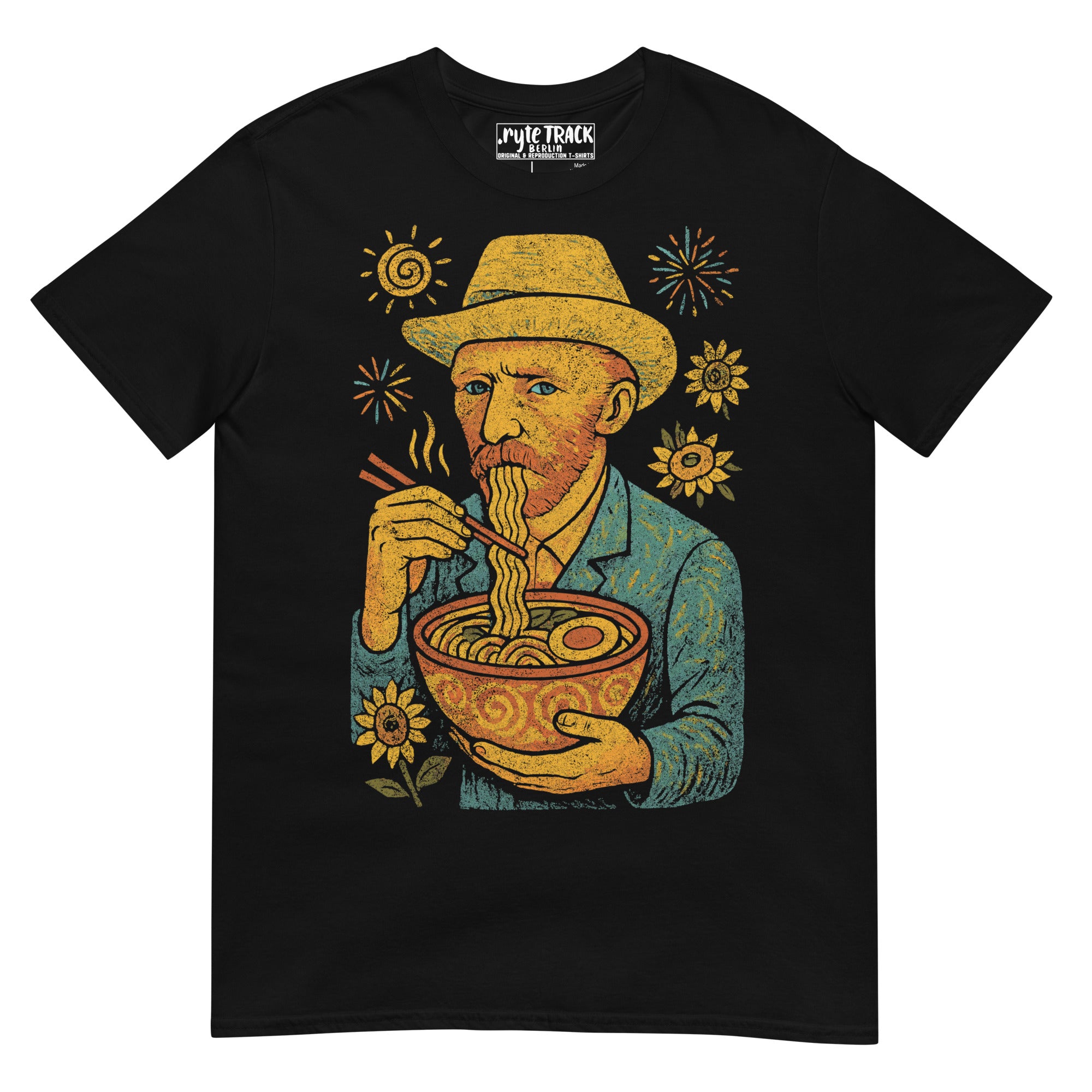 Vincent Van Gogh Inspired Black Graphic T-Shirt
