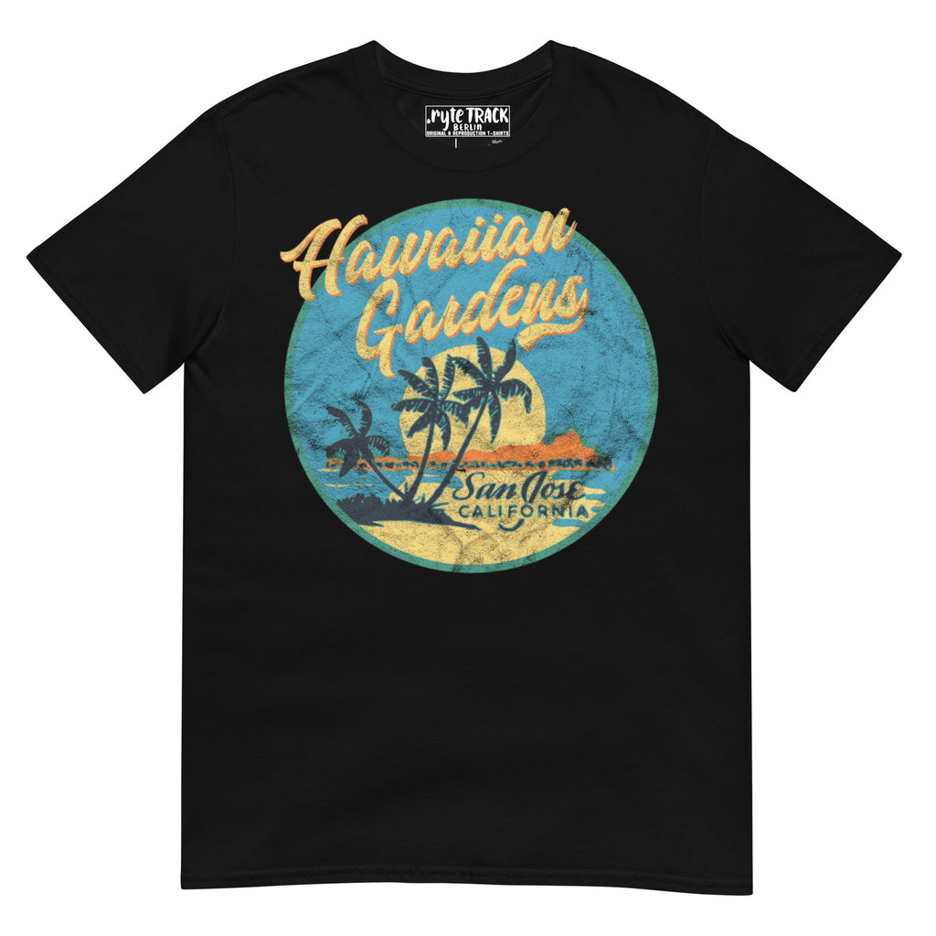 black hawaiian gardens tiki bar t-shirt