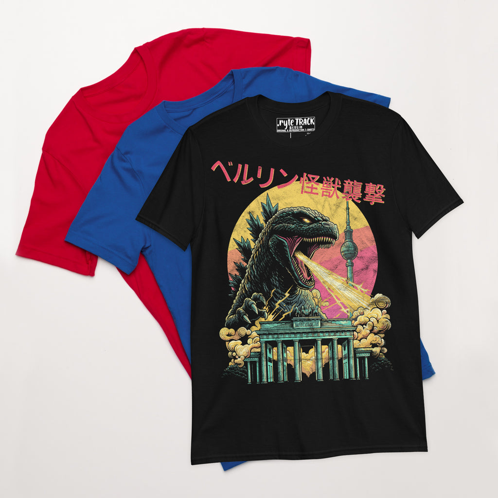 A bundle of flat lay t-shirts
