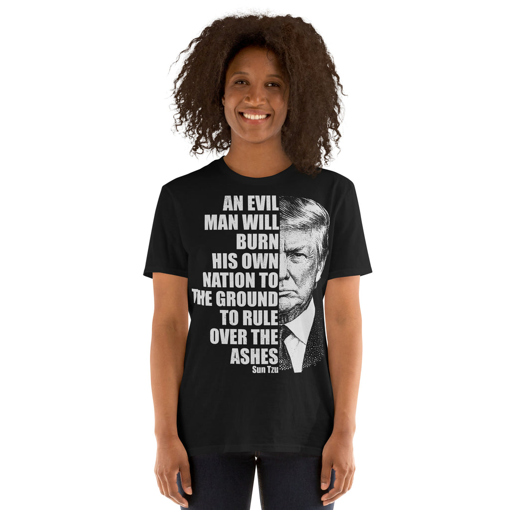 Black Graphic Anti-Trump Political Protest T-Shirt