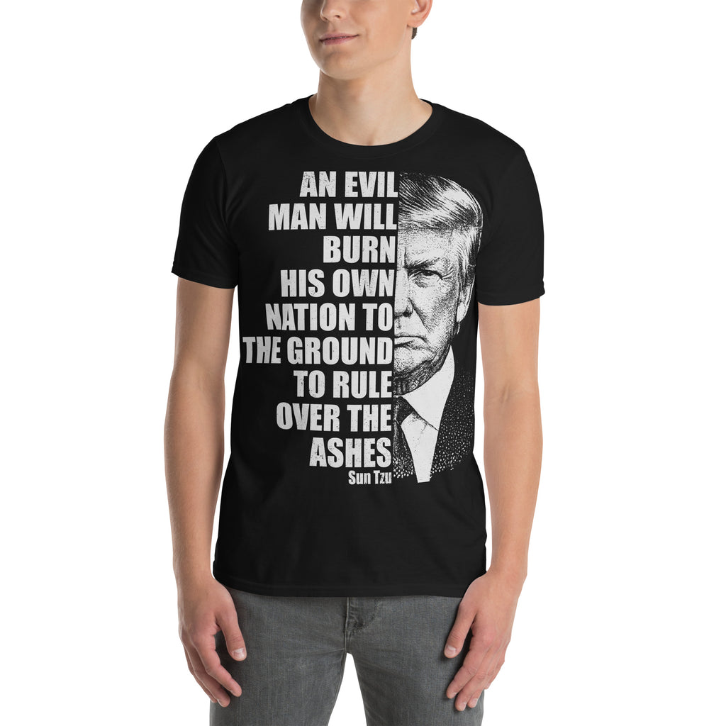 Black Graphic Anti-Trump Political Protest T-Shirt