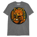 Red Panda Eating Ramen Noodles T-Shirt – Cute panda lover gift, anime food humor tee, quirky novelty fashion for adults.
