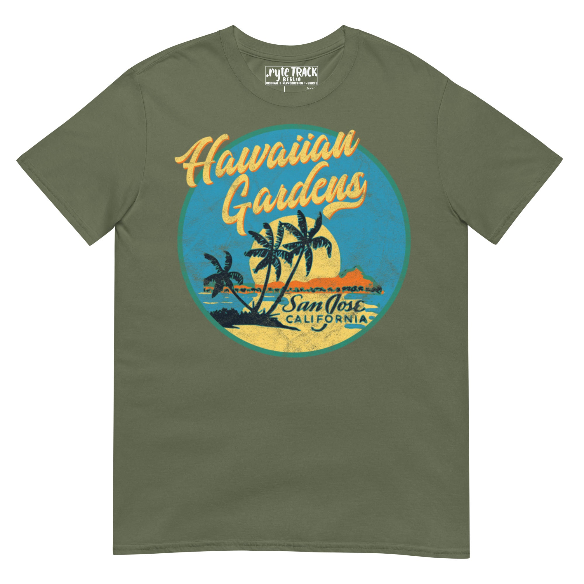 green hawaiian gardens t-shirt
