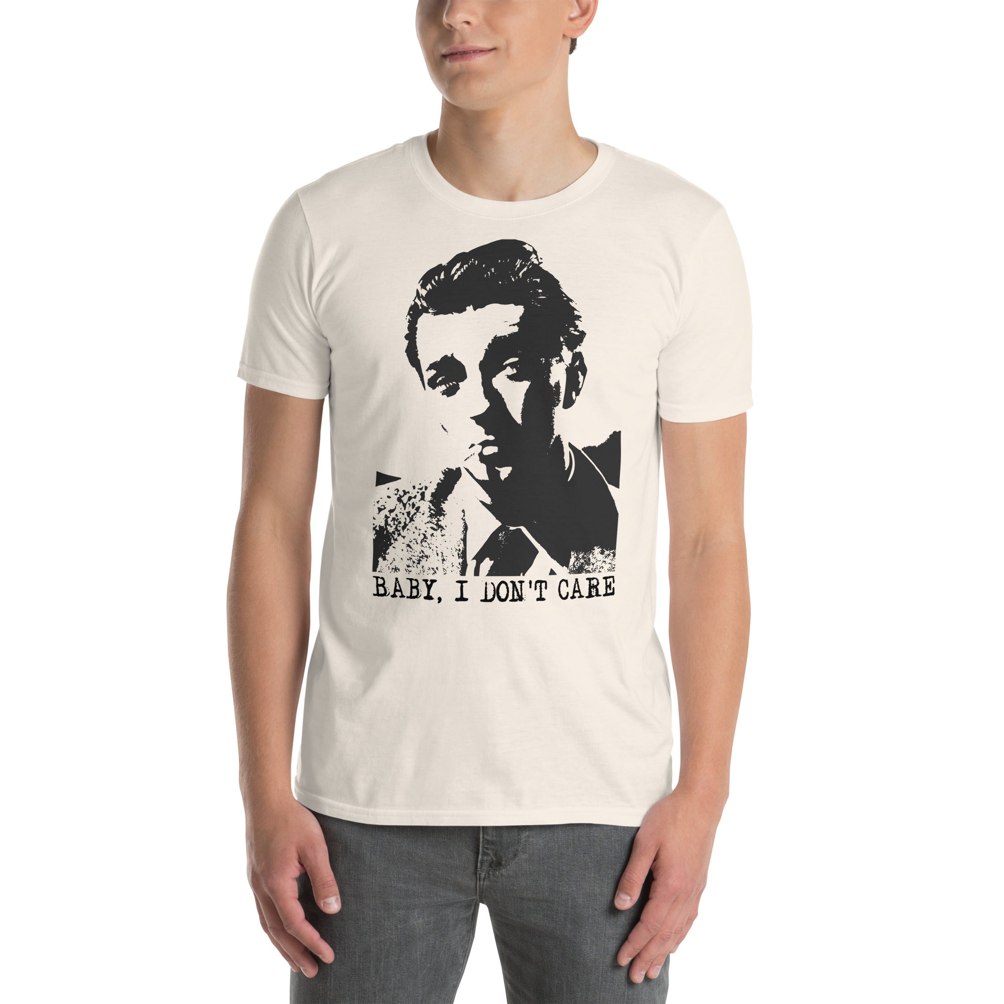 White T-Shirt with an image of Robert Mitchum