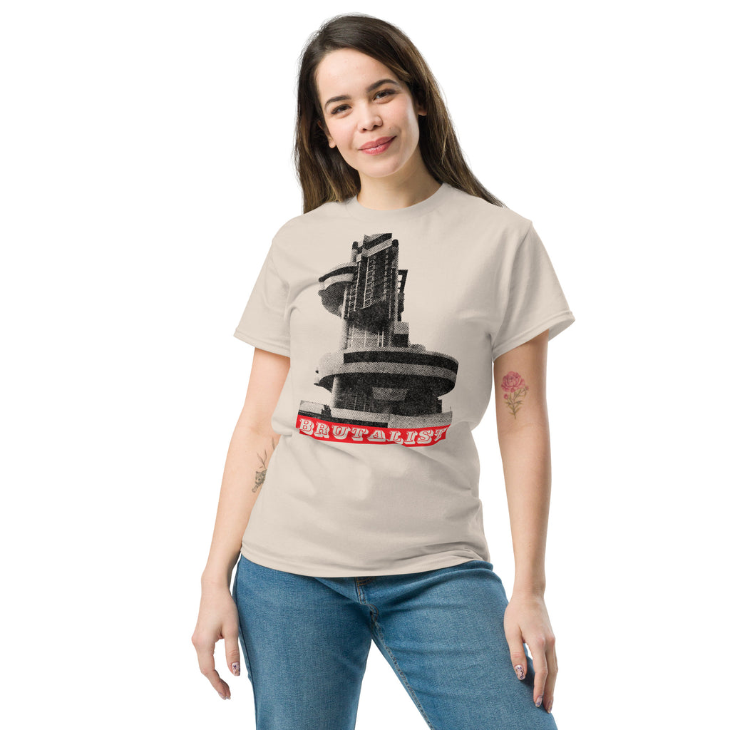 Brutalist Architecture, Casa del Portuale Naples T-Shirt Design