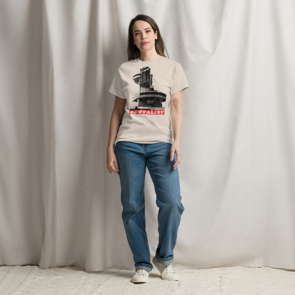 Brutalist Architecture, Casa del Portuale Naples T-Shirt Design