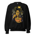 Basquiat inspired sweatshirt design with noodles mockup