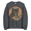 Black Cat Noodles Sweatshirt Mock Up